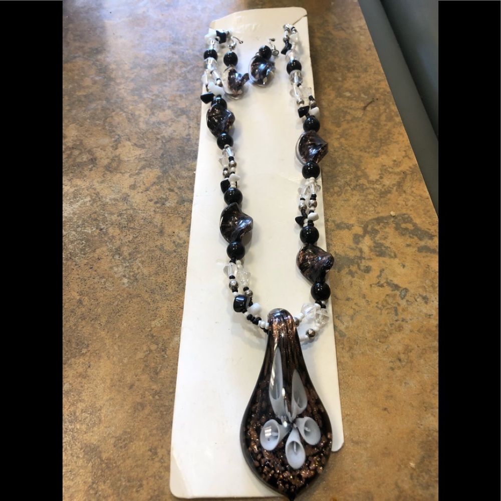 Earrings and Necklace Set